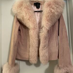 SHERI BODELL Pink suede jacket